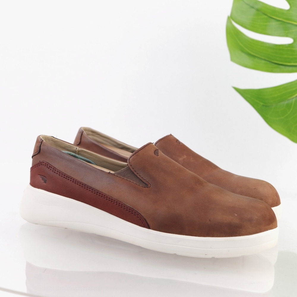 Red Wing Shoes Womens Cross Lite Slip On Size 8 D Brown Leather Safety Toe Work